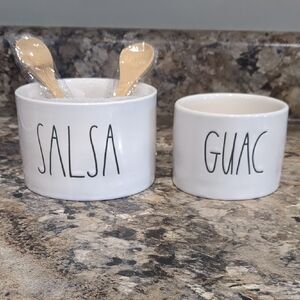 Rae Dunn White Ceramic Serveware Set for Dining